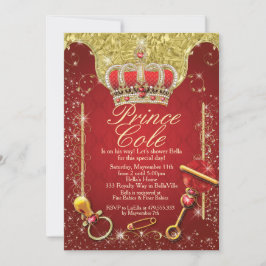 Convites para Chás do Príncipe Bebê Real