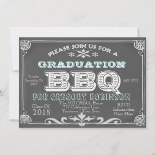 Convites para CHURRASCO de quadro de gradação