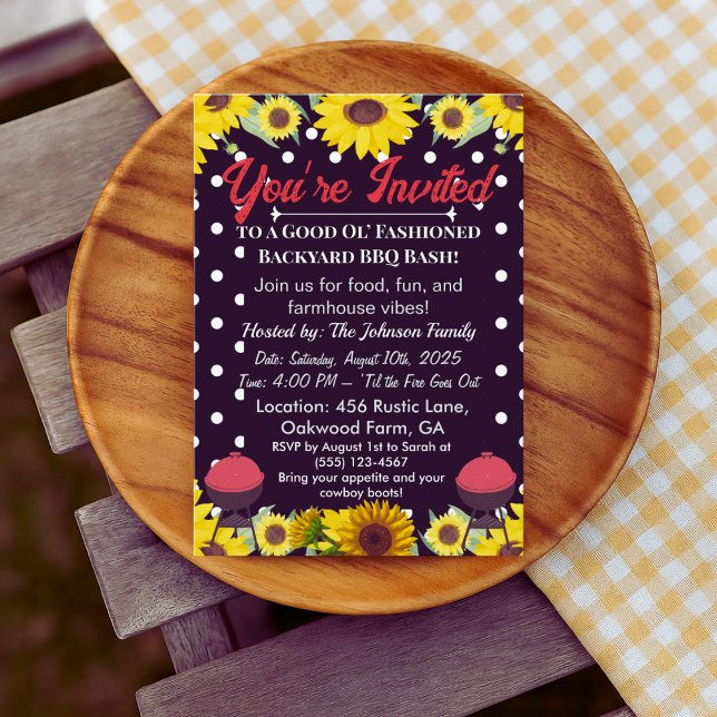 Convites para Churrasco na Fazenda – Churrasco & P (Criador carregado)