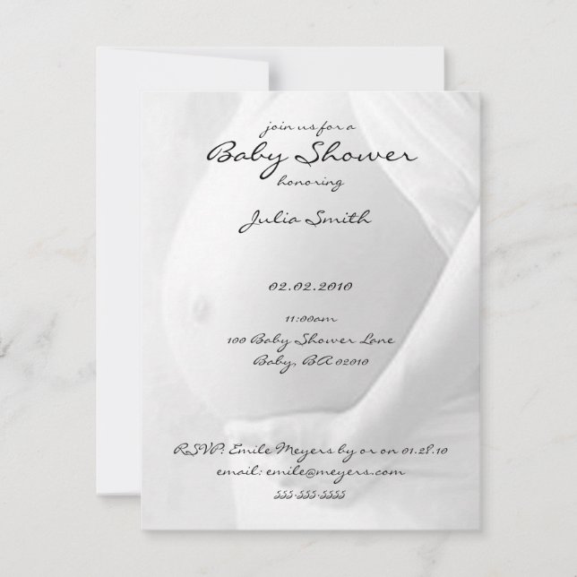 Convites para Chuva de Bebê (Frente)