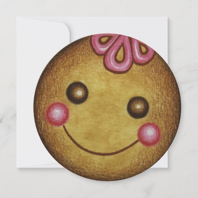 Convites para cozinheiros de pão de Natal (Frente)