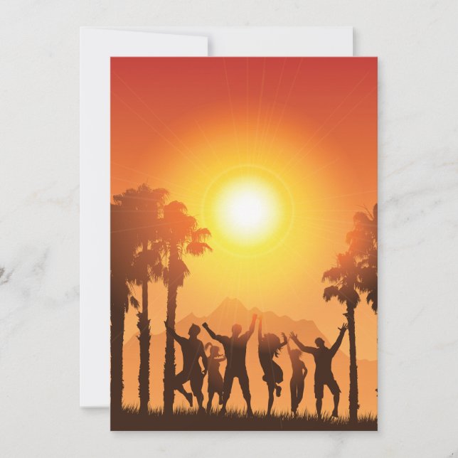 Convites para dança de festas de verão (Frente)