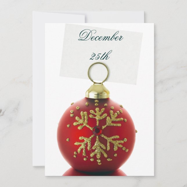 Convites para decoração de Natal Festivo Feriado (Frente)