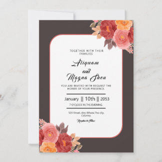 Convites para design de aquarela de cartão de casa