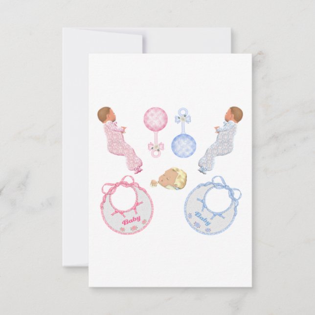 Convites para duche de bebê! (Frente)