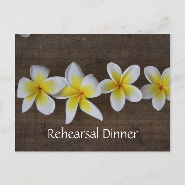 Convites para ensaio de casamento em Frangipani (Frente)