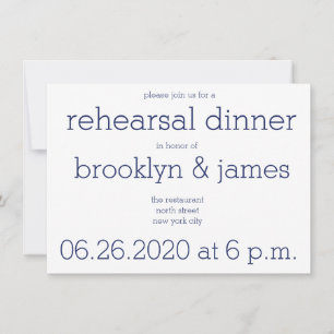 Convites para ensaio de casamento moderno azul bra