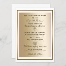 convites para eventos corporativos em branco ouro