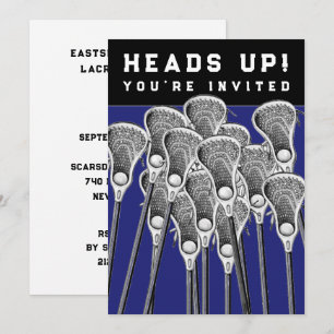 Convites para Eventos de Equipe de Lacrosse