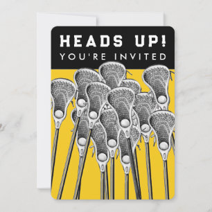 Convites para Eventos de Equipe de Lacrosse