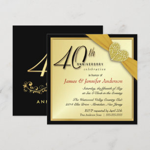 Convites para Festa de Aniversário de 40 anos - Do