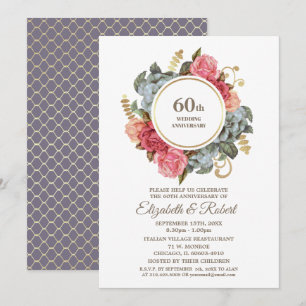 Convites para Festa de Aniversário de 60 Anos de C