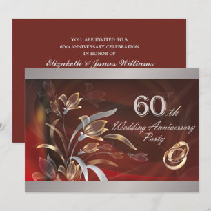 Convites para Festa de Aniversário de 60 Anos de C