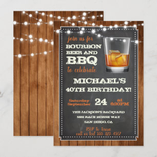 Convites para Festa de Cerveja e Churrasco com Bou