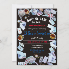 Convites para Festa de Chá da Alice no País das Ma