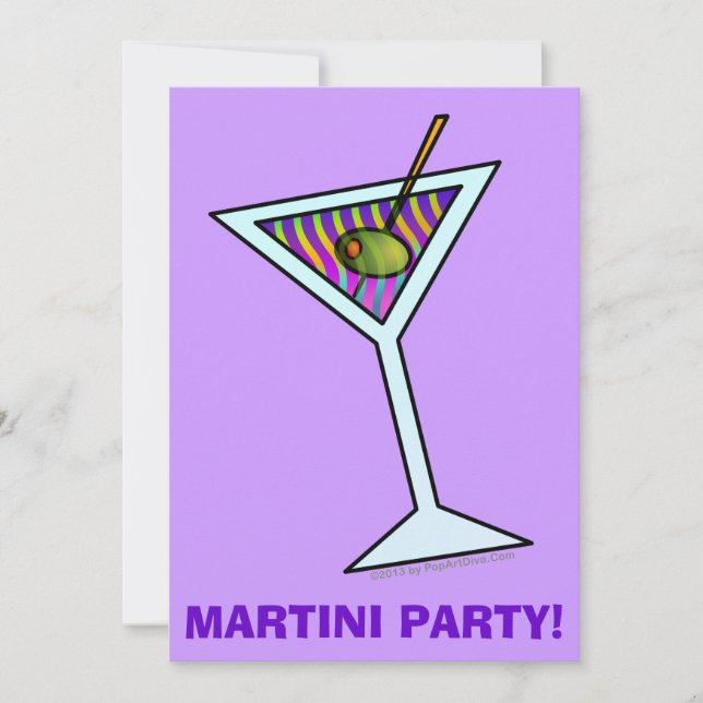 CONVITES PARA FESTA DE COQUETÉIS - MARTINI (Frente)