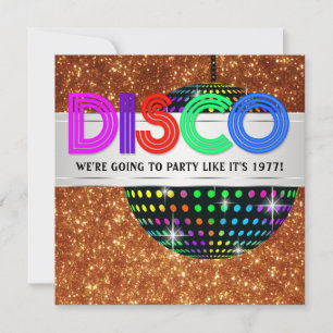 Convites para Festa de Dança Disco