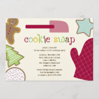 Convites para Festa de Feriado de Cookies de Natal