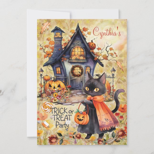 CONVITES PARA FESTA DE HALLOWEEN (Frente)