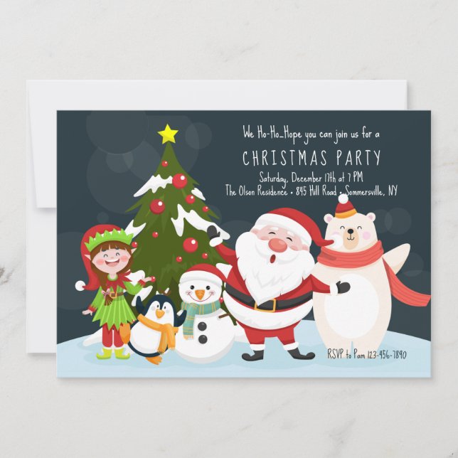 Convites para Festa de Natal (Frente)