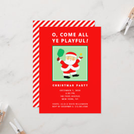 Convites para Festa de Natal de Pickleball