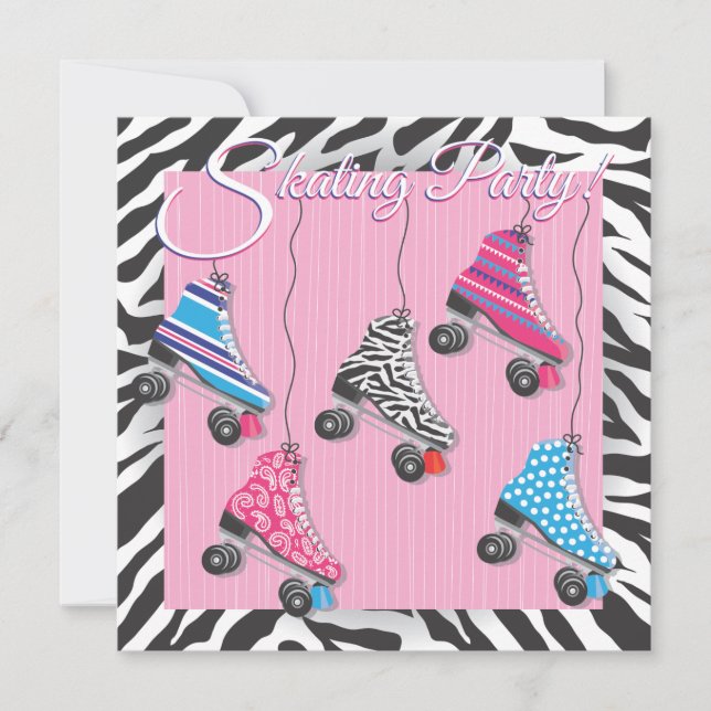 Convites para Festa de Patinação (Frente)