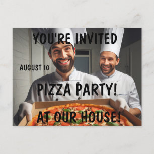 CONVITES PARA FESTA DE PIZZA Cartões-postais