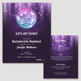 Convites para Festa de solteira de Disco de Orçame