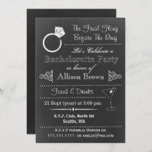 Convites para Festa de solteira de quadro