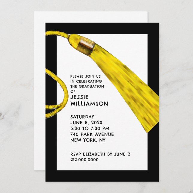 Convites para Festas de formatura criativas (Frente/Verso)