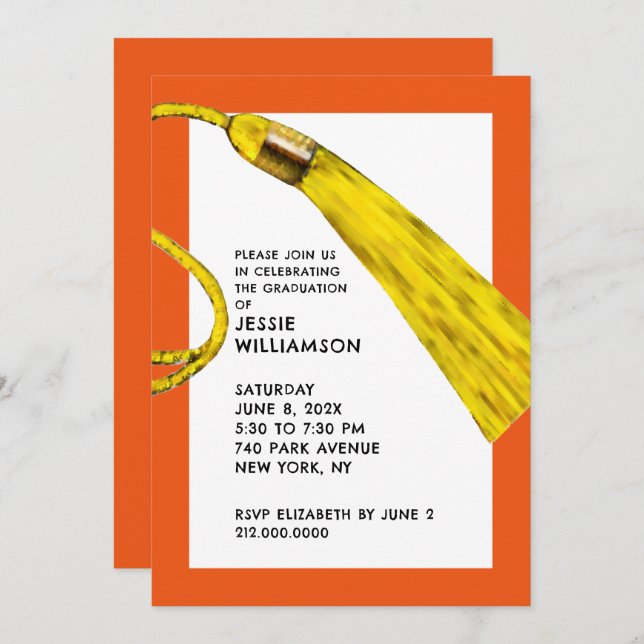 Convites para Festas de formatura criativas (Frente/Verso)