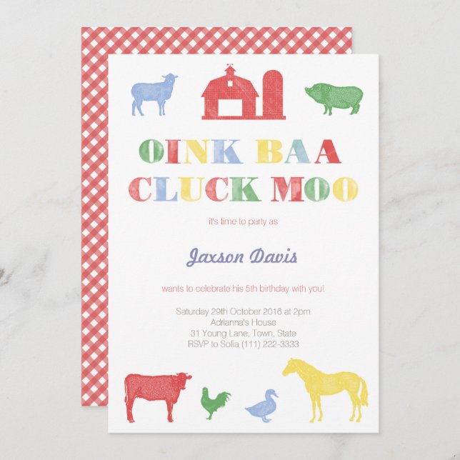 convites para festas de garotos, festa de jardim z (Frente/Verso)