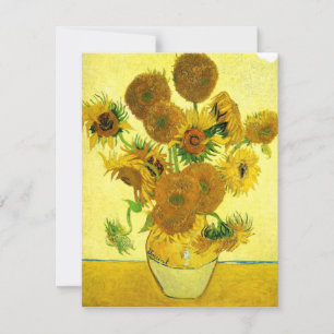 Convites para flores solares Van Gogh