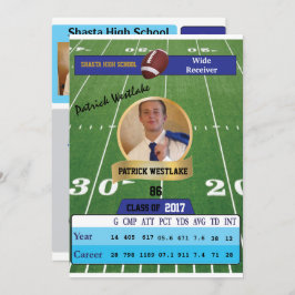 Convites para Formando de Cartão de Futebol com Es