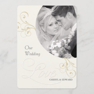 Convites para Fotografia de Casamento - Ilegante V