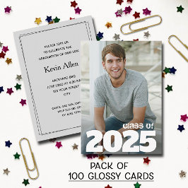 Convites para Graduação de Fotos Luminosas de Tama