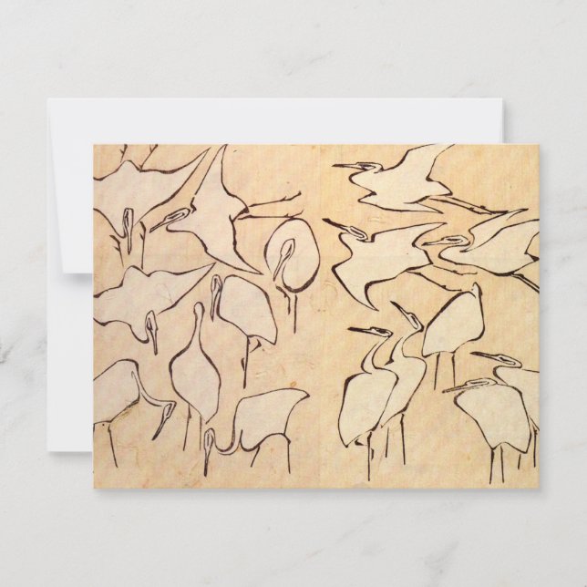 Convites para gruas Hokusai (Frente)