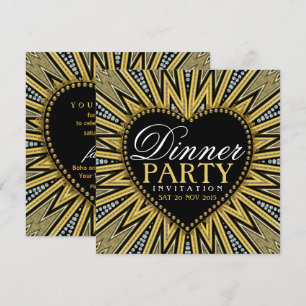 Convites para Jantar com Energia de Amor Incrível