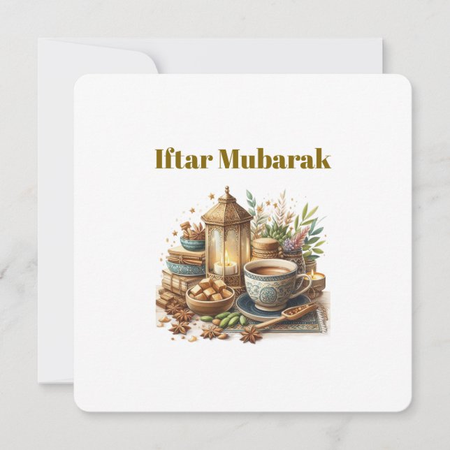 Convites para Jantar de Iftar (Frente)