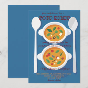 Convites para Jantar de Noite de Sopa
