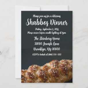 Convites para Jantar de Shabbos Jantar de Shabbat
