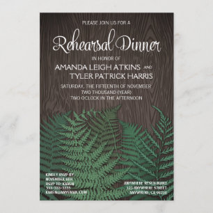 Convites para Janto de Ensaio de Casamento Rustic 