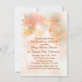 Convites para janto de ensaio de nevoeiro do outon