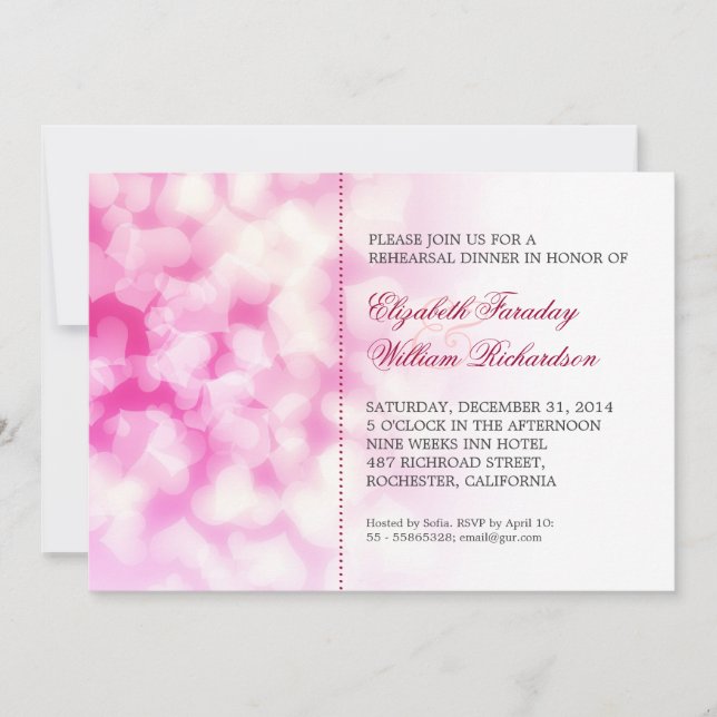 convites para janto de ensaio modernos (Frente)