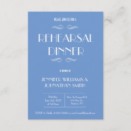 Convites para Janto de Ensaios Azul e Branco