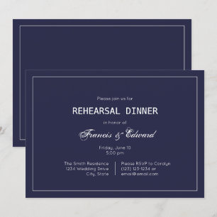 Convites para Janto de Ensaios Simples de Marinho 