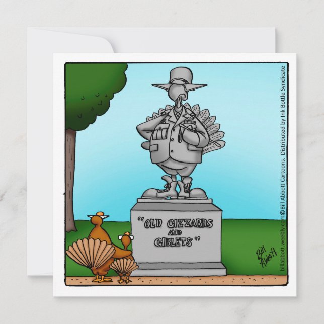 Convites para Janto Humor de Ação de Graças (Frente)