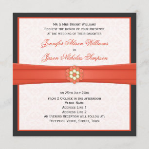 Convites para Joias de Casamento de Cinzas Tangeri