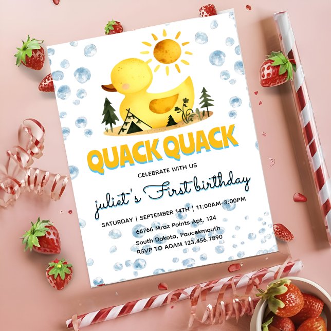 convites para o aniversário de 1rua de borracha (Criador carregado)