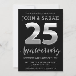convites para o aniversário de casamento da 25 de
